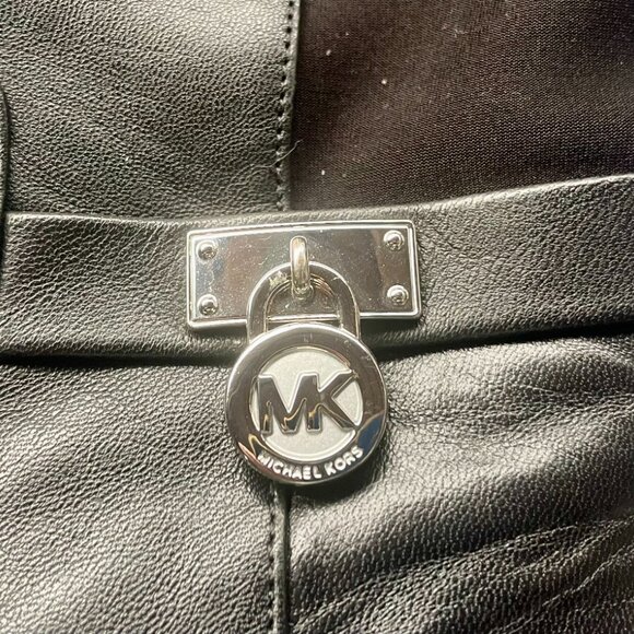 Michael Michael Kors Black Leather Riding Boots 9M – Equestrian Knee High Stretc - Picture 2 of 10